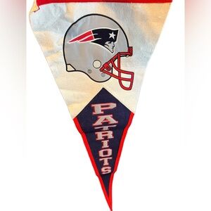 Vintage Winning Streak Sports New England Patriots Fabric Banner Wall Decor
